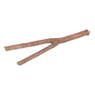 V-shaped screw-on wooden cage perch for birds, 42 cm