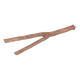 V-shaped screw-on wooden cage perch for birds, 31 cm