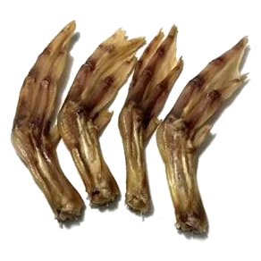 Dried duck feet dog treats, 1 kg