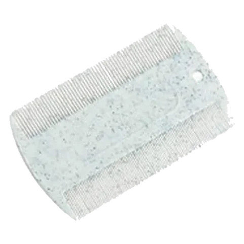 Plastic flea comb for dogs