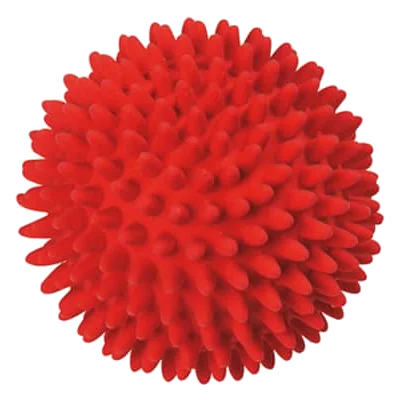 Spiky latex dog ball, 9 cm