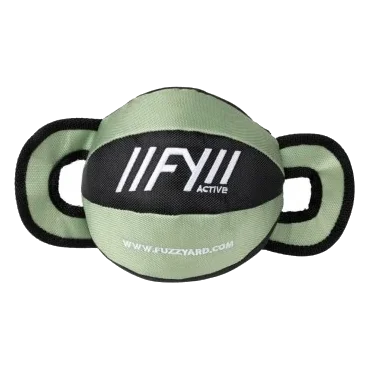 Dog tug ball FuzzYard FY Active Ball Tug, khaki