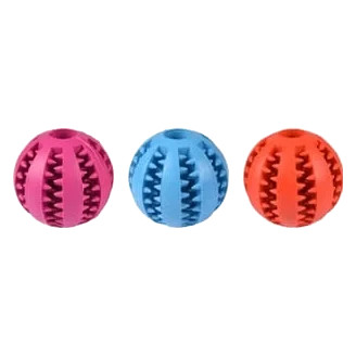 Rubber dental dog ball, 7 cm