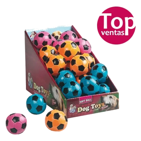 Large football dog ball, 12 cm