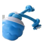 Interactive dog ball with rope, upgraded blue version