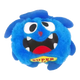 Interactive dog ball with blue plush cover
