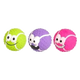 Squeaky latex dog balls, 7 cm, pack of 3