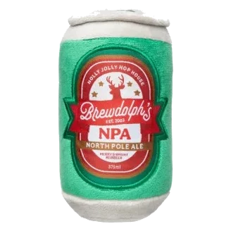 Christmas Plush Dog Toy FuzzYard Brewdolph's NPA