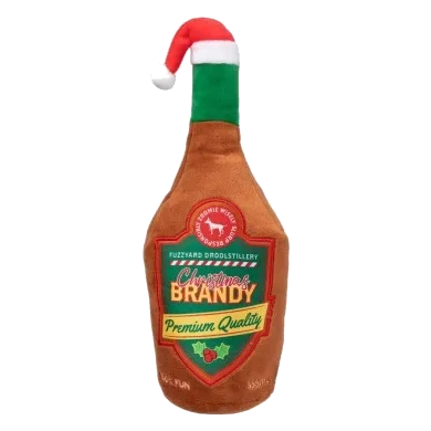 FuzzYard Christmas Brandy Christmas plush dog toy