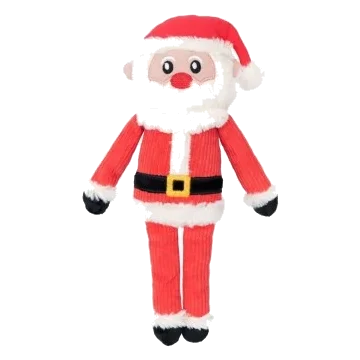 Christmas plush dog toy FuzzYard Life Santa