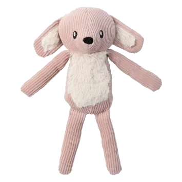 Corduroy Plush Dog Toy FuzzYard Life Bunny Soft Blush