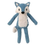 Corduroy plush dog toy FuzzYard Life Fox, French Blue