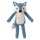 Corduroy plush dog toy FuzzYard Life Fox, French Blue