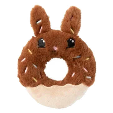Easter Plush Dog Toy FuzzYard Big Bunny Donut