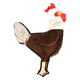 Flamingo rooster plush dog toy, 54 cm
