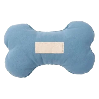 Plush Bone Dog Toy FuzzYard Life French Blue