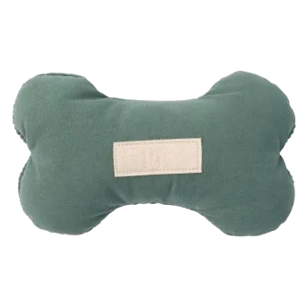 Plush Bone Dog Toy FuzzYard Life Myrtle Green