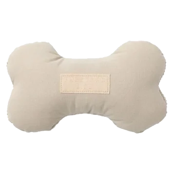 Plush Bone Dog Toy FuzzYard Life Sandstone