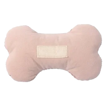 Plush Bone Dog Toy FuzzYard Life Soft Blush