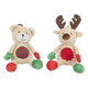 Flamingo Flupy squeaky Christmas plush dog toy