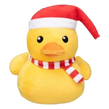 Christmas plush dog toy FuzzYard Duck Festive Waddles