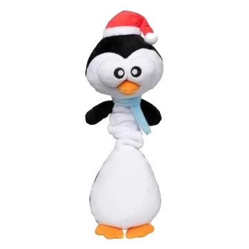 Christmas plush dog toy FuzzYard Finneck the Penguin