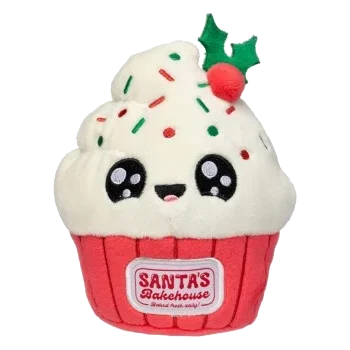 Christmas plush dog toy FuzzYard Frosty the Cupcake