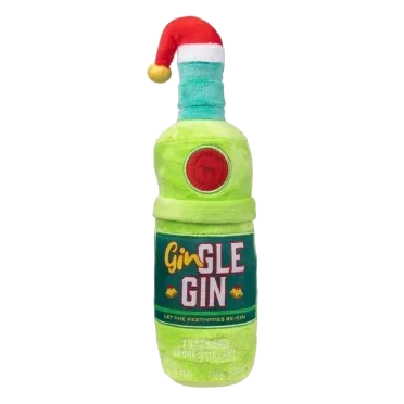 FuzzYard Gin-gle Gin Christmas Plush Dog Toy