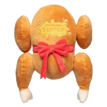 FuzzYard Let's Get Basted Christmas Plush Dog Toy