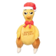 Christmas plush dog toy FuzzYard Never Skip Leg Day Chook, roast chicken design