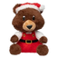 Christmas plush dog toy FuzzYard Santa Fuzz Bear