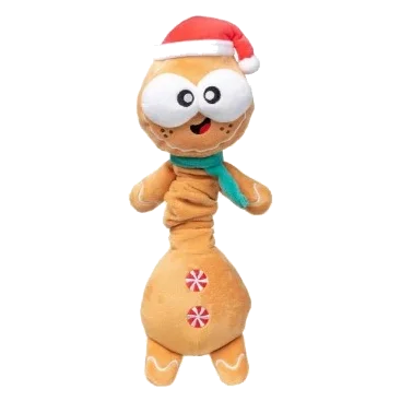 Christmas plush dog toy FuzzYard Veronecka the Gingerbread