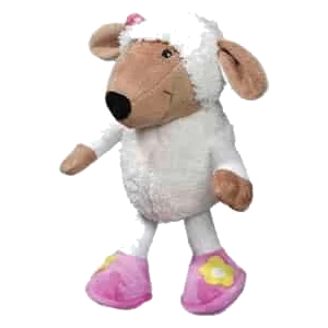 Sheep plush dog toy, 24 cm