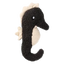 Seahorse plush dog toy FuzzYard Life Slate Grey
