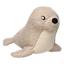 Seal plush dog toy FuzzYard Life Sandstone