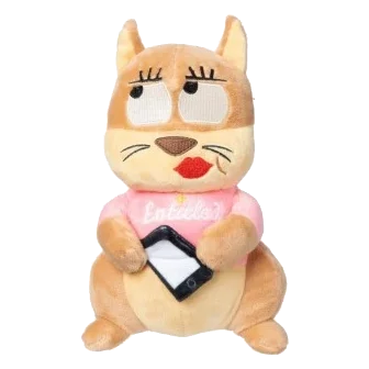 Squeaky squirrel plush dog toy FuzzYard Ashleigh