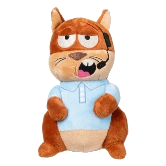 Squeaky squirrel plush dog toy FuzzYard Telemarketer Tom