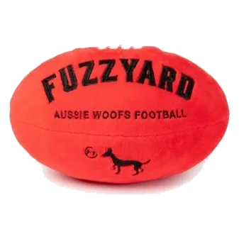 Squeaky plush dog toy FuzzYard Aussie Football
