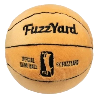 Squeaky plush dog toy FuzzYard Basketball