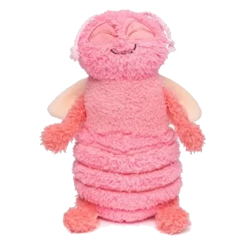 FuzzYard Flutter pink bed bug plush dog toy with squeaker