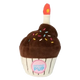 FuzzYard birthday cupcake plush dog toy with squeaker