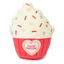 Squeaky plush dog toy FuzzYard Cupcake You're Pawsome