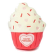 Squeaky plush dog toy FuzzYard Cupcake You're Pawsome