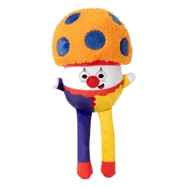 Squeaky plush dog toy FuzzYard Fun Guys Giggles Mushroom