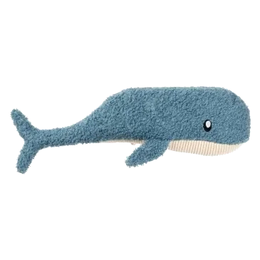 FuzzYard Life Whale Plush Dog Toy, French Blue