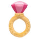 FuzzYard Love Diamond In The Ruff Ring plush dog toy, diamond ring