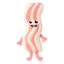 FuzzYard Meat Heads Kevin Bacon-Strip Plush Dog Toy with Squeaker