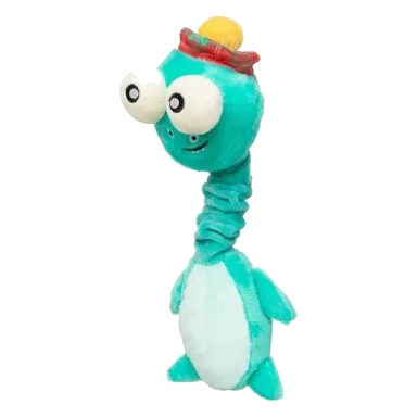 FuzzYard Neck Minnits Loch Neck Monster Plush Dog Toy with Stretchy Neck
