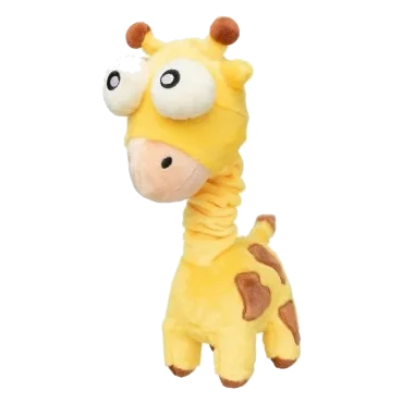FuzzYard Neck Minnits Neckholas Giraffe Plush Dog Toy with Stretchy Neck