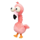 FuzzYard Neck Minnits Neckole Flamingo Plush Dog Toy with Stretchy Neck